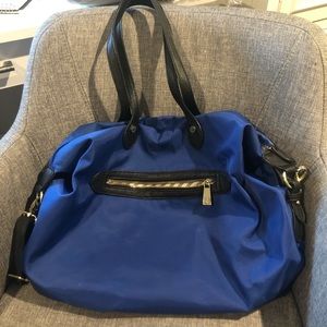 Steve Madden Nylon / Leather Tote/Overnight Bag